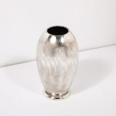 Art Deco MF Ikora Textural Silver Plated Vase - 3600240