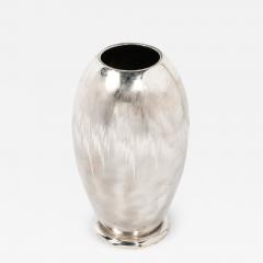 Art Deco MF Ikora Textural Silver Plated Vase - 3602994
