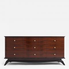 Art Deco Macassar Chest of Drawers - 3667411