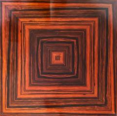 Art Deco Macassar Ebony Round Dining Center Table Beautifully Veneered Wood - 3532675