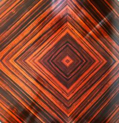 Art Deco Macassar Ebony Round Dining Center Table Beautifully Veneered Wood - 3532684