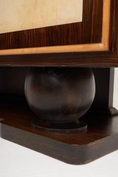 Art Deco Macassar Ebony and Velum Cabinet - 3363637