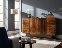 Art Deco Macassar Sideboard Cabinet 1940 s France - 4478515