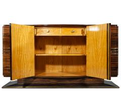 Art Deco Macassar Sideboard Cabinet 1940 s France - 4478518