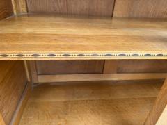 Art Deco Macassar Wood Sideboard Dry Bar with Metal Escutcheons - 4175111