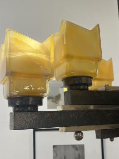 Art Deco Machine Age 8 Light Chandelier - 4102496