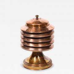 Art Deco Machine Age Polished Copper Table Lamp - 4623503