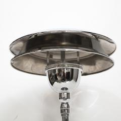 Art Deco Machine Age Skyscraper Style Polished Chrome Table Lamp - 1733348