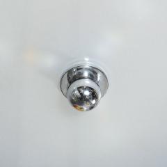 Art Deco Machine Age Three Tier Chandelier in Frosted Copper and Glass - 2908921