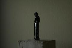 Art Deco Madonna in Hand Carved Solid Ebony Belgium 1930s - 4677434