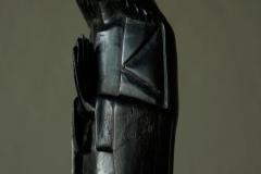 Art Deco Madonna in Hand Carved Solid Ebony Belgium 1930s - 4677437