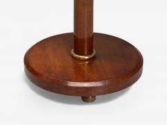 Art Deco Mahogany Bronze Floor Lamp with Shelves USA 1940s - 4232249