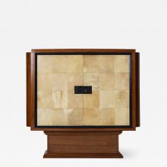 Art Deco Mahogany and Velum Cabinet - 1499045