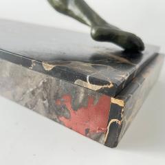Art Deco Male Sculpture Bronze Marble France circa 1930 - 4160538