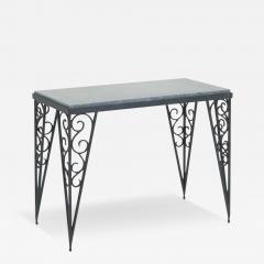 Art Deco Marble Top Console Table - 3504483