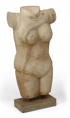 Art Deco Marble Torso Statues - 4197177