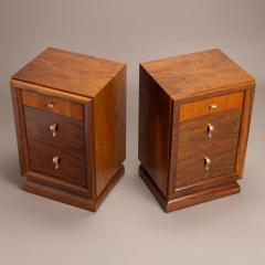 Art Deco Mid Century Nightstand End Tables in Laurel Wood Pair - 4690844