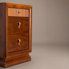 Art Deco Mid Century Nightstand End Tables in Laurel Wood Pair - 4690848