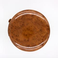 Art Deco Miniature Round Chest Of Drawers Carved From A Single Ewe Wood Burl - 1358028