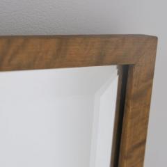 Art Deco Mirror in Flaming Birch Finland 1920 30s - 4789611