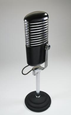 Art Deco Modernist Microphone Iconic - 385212