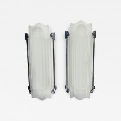 Art Deco Molded Glass Wall Sconces - 1491120