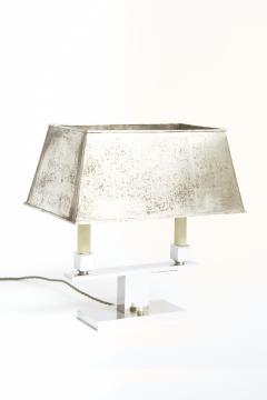 Art Deco Nickel Lamp - 4289252