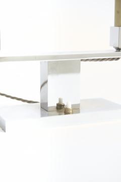 Art Deco Nickel Lamp - 4289258