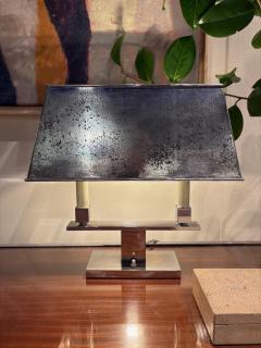 Art Deco Nickel Lamp - 4289259