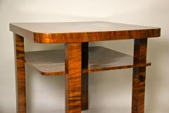 Art Deco Nut Wood Coffee Table Side Table Shellac Polished AT circa 1920 - 4036053