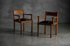 Art Deco Oak Armchairs Netherlands 1920s - 4632360