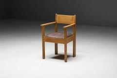 Art Deco Oak Armchairs Netherlands 1930s - 3896767