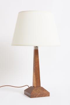 Art Deco Oak Table Lamp - 3920546