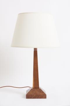 Art Deco Oak Table Lamp - 3920547