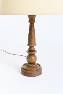 Art Deco Oak Table Lamp - 4161094