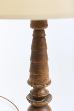 Art Deco Oak Table Lamp - 4161096