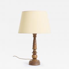 Art Deco Oak Table Lamp - 4161277