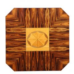 Art Deco Occasional Table in Bookmatched Zebrawood with Walnut Elm Marquetry - 2704941