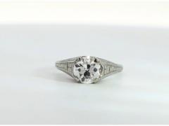 Art Deco Old European Cut Vintage Engagement Ring 1 69ct G VVS1 GIA - 3515262