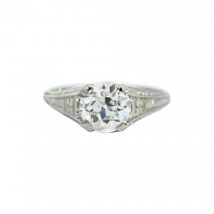 Art Deco Old European Cut Vintage Engagement Ring 1 69ct G VVS1 GIA - 3574984