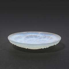 Art Deco Opalescent Molded and Frosted Glass Centerpiece Bowl Signed J Landier - 4347634