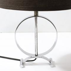Art Deco Open Form Machine Age Table Lamp in Chrome - 3861558
