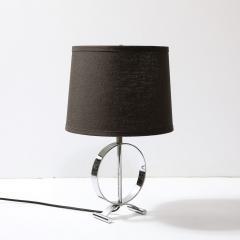 Art Deco Open Form Machine Age Table Lamp in Chrome - 3861579