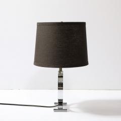 Art Deco Open Form Machine Age Table Lamp in Chrome - 3861581