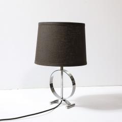 Art Deco Open Form Machine Age Table Lamp in Chrome - 3861582