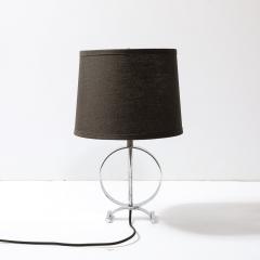 Art Deco Open Form Machine Age Table Lamp in Chrome - 3861584