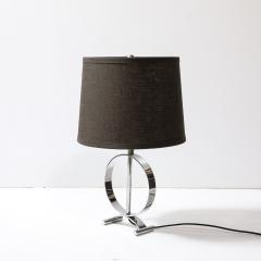Art Deco Open Form Machine Age Table Lamp in Chrome - 3861587