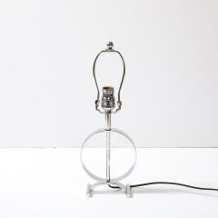 Art Deco Open Form Machine Age Table Lamp in Chrome - 3861598