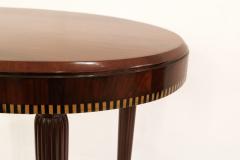 Art Deco Oval Lamp Table - 3710719