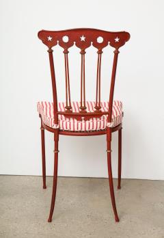 Art Deco Painted Iron Chair - 1014874